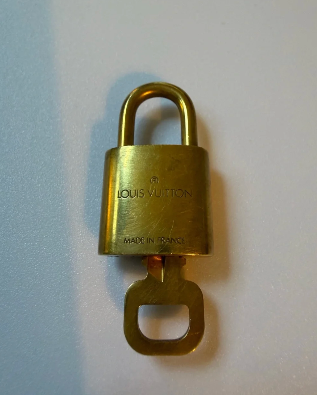 Louis Vuitton Gold-tone Padlock with Key #315