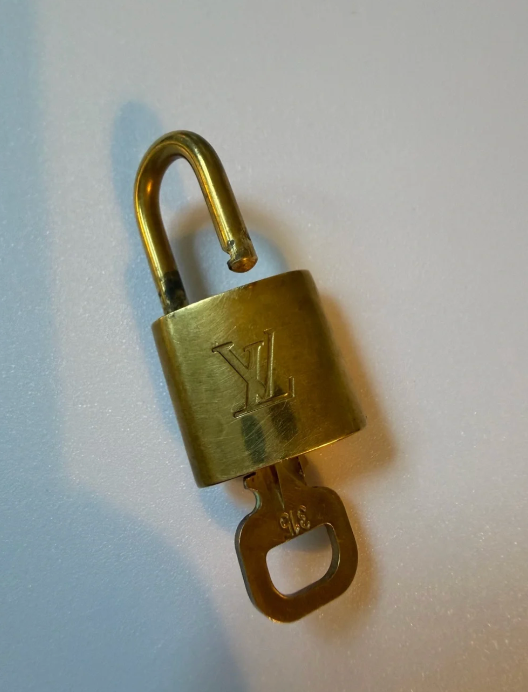 Louis Vuitton Gold-tone Padlock with Key #315