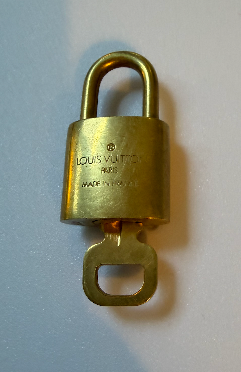 Louis Vuitton Gold-tone Padlock with Key #306