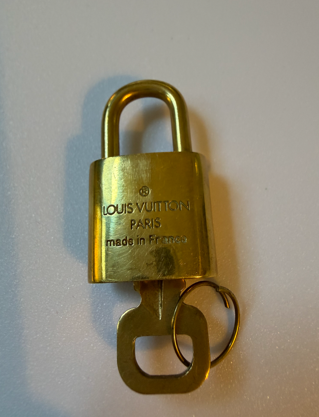 Louis Vuitton padlock with matching key #323