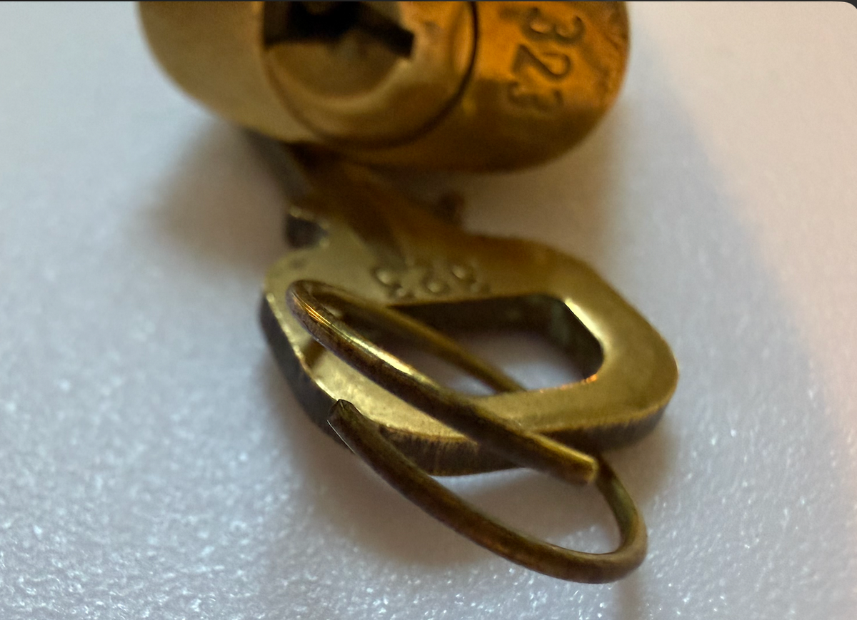Louis Vuitton padlock with matching key #323