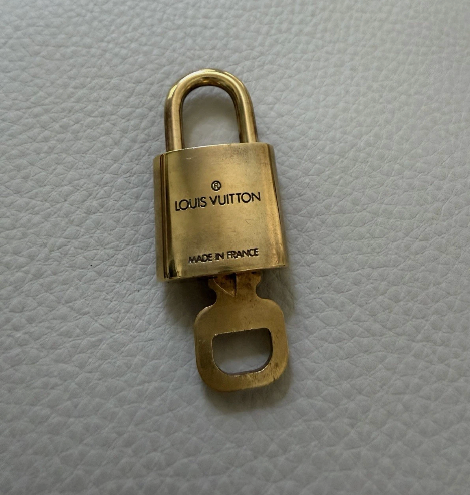 Louis Vuitton Brass Padlock & Key Set Rare No. 300!