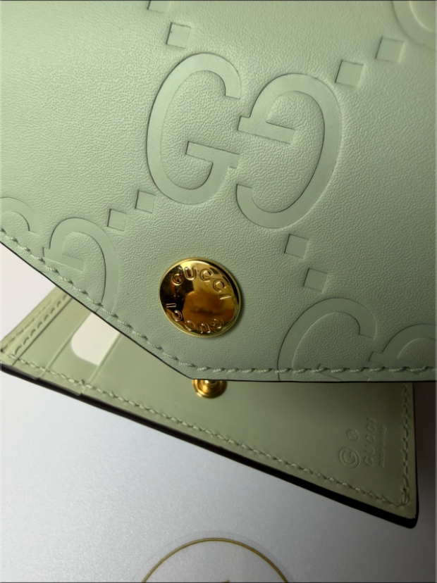 Gucci GG Marmont Envelope Wallet - Mint Green