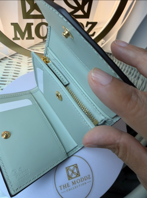 Gucci GG Marmont Envelope Wallet - Mint Green