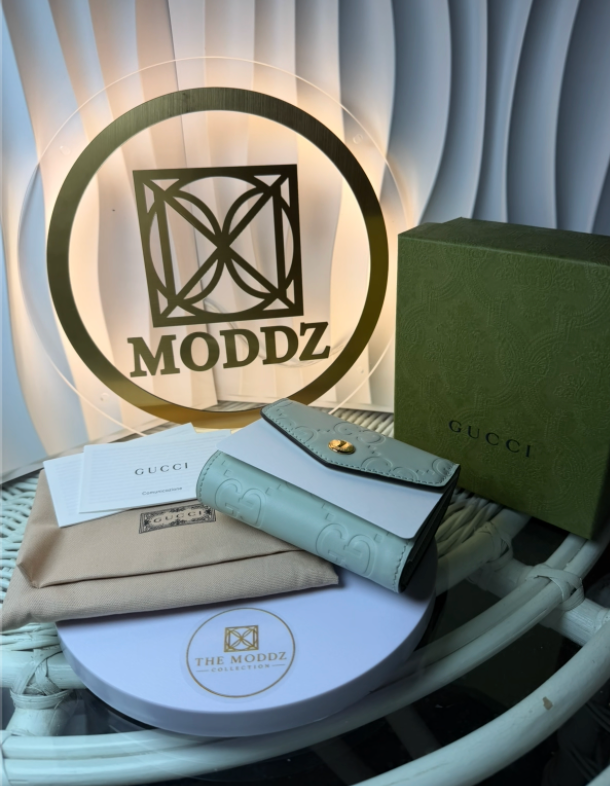 Gucci GG Marmont Envelope Wallet - Mint Green
