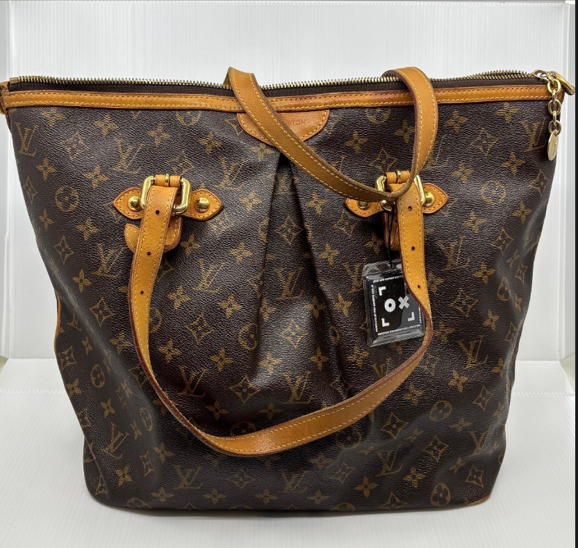 Louis Vuitton Palermo PM Tote Shoulder Bag — Monogram Canvas & Vachetta Leather