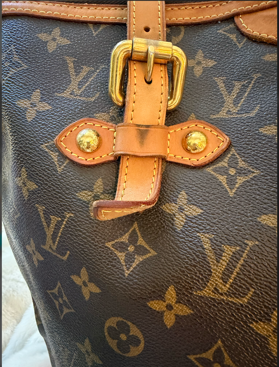 Louis Vuitton Palermo PM Tote Shoulder Bag — Monogram Canvas & Vachetta Leather