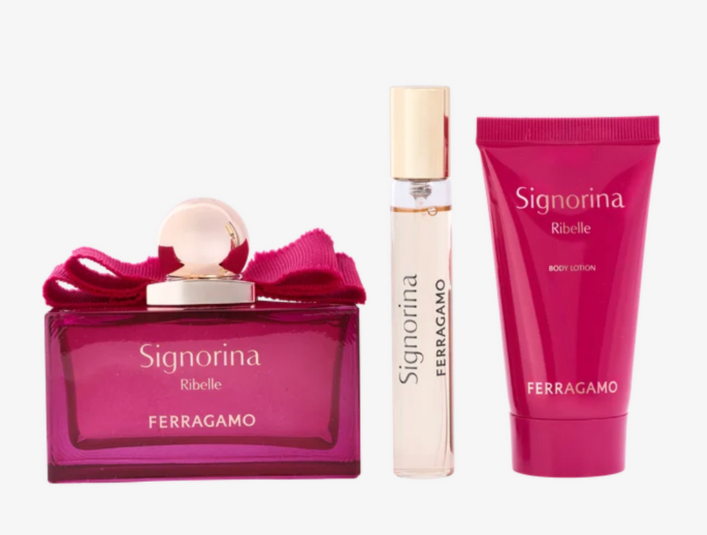 Ferragamo Signorina Ribelle 3-Piece Gift Set - EDP, travel spray, and body lotion