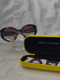 Marc Jacobs MJ1110/S tortoise shell and black sunglasses full front view