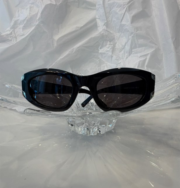 MCM rectangular cat-eye sunglasses top view showing frame shape