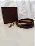 Louis Vuitton Monogram dog leash coiled view