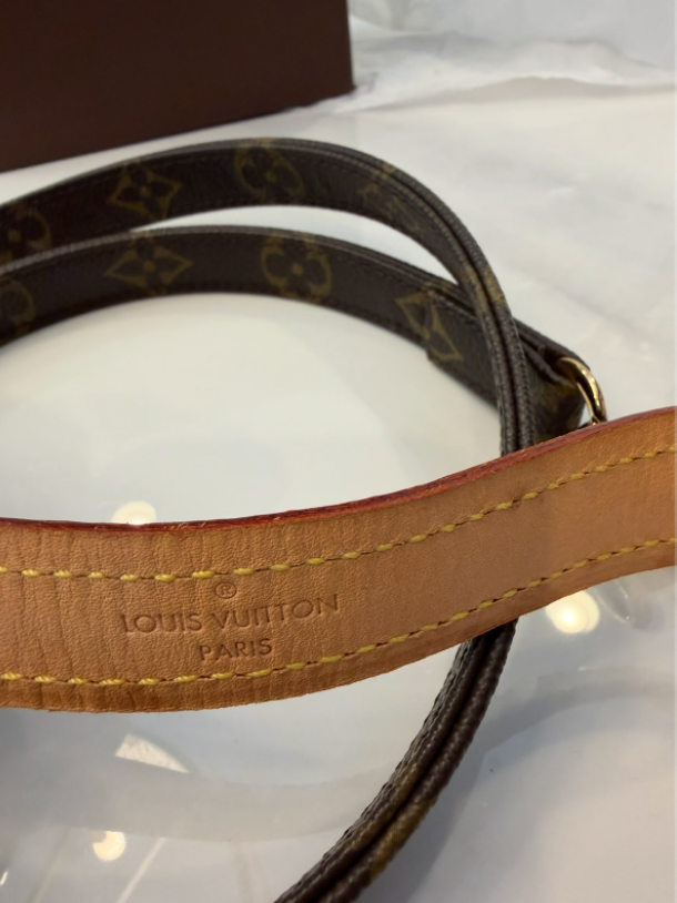 Louis Vuitton rivet detail on vachetta leather