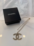 Chanel CC rhinestone necklace with original Chanel box