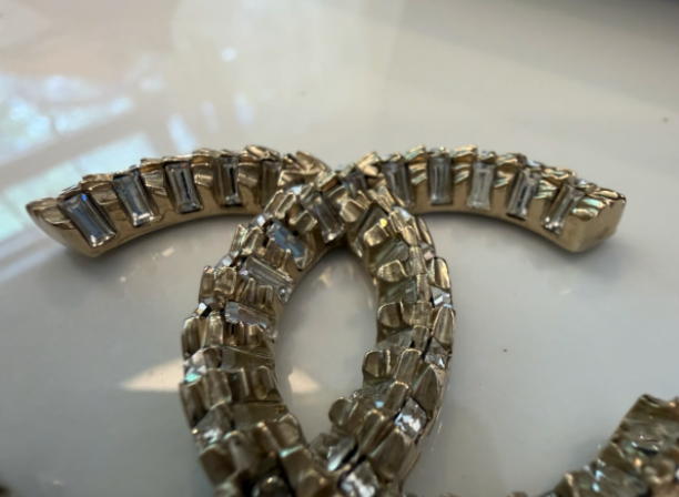 Chanel CC pendant back full view with chain