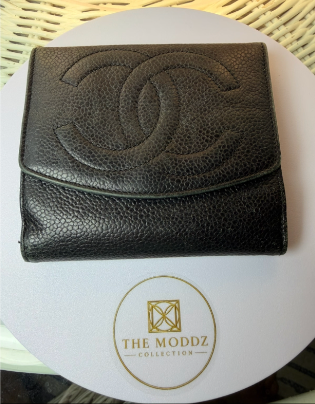 Chanel Caviar Small Wallet - authentication sticker inside