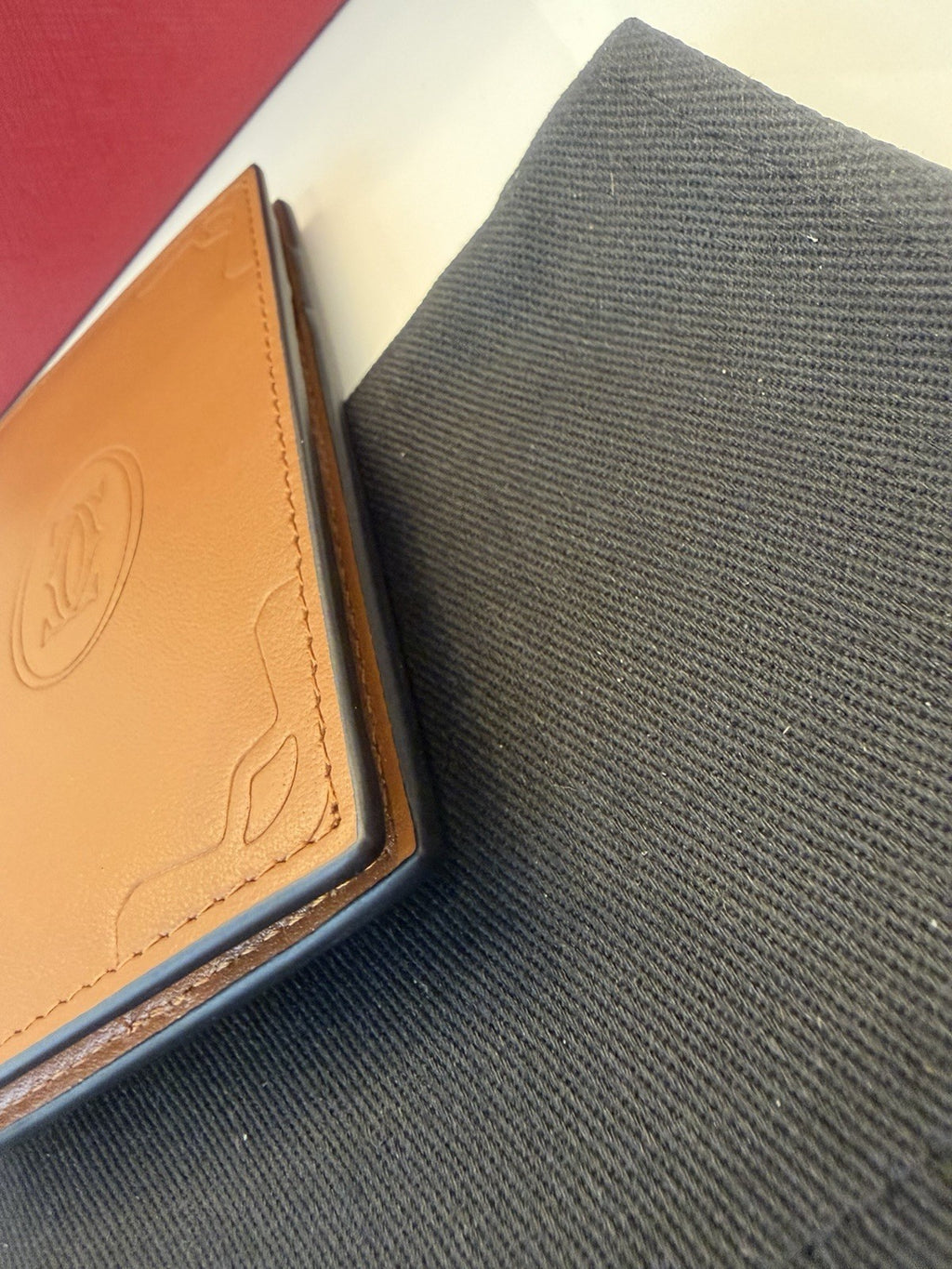 Cartier Card holder must wallet Beige