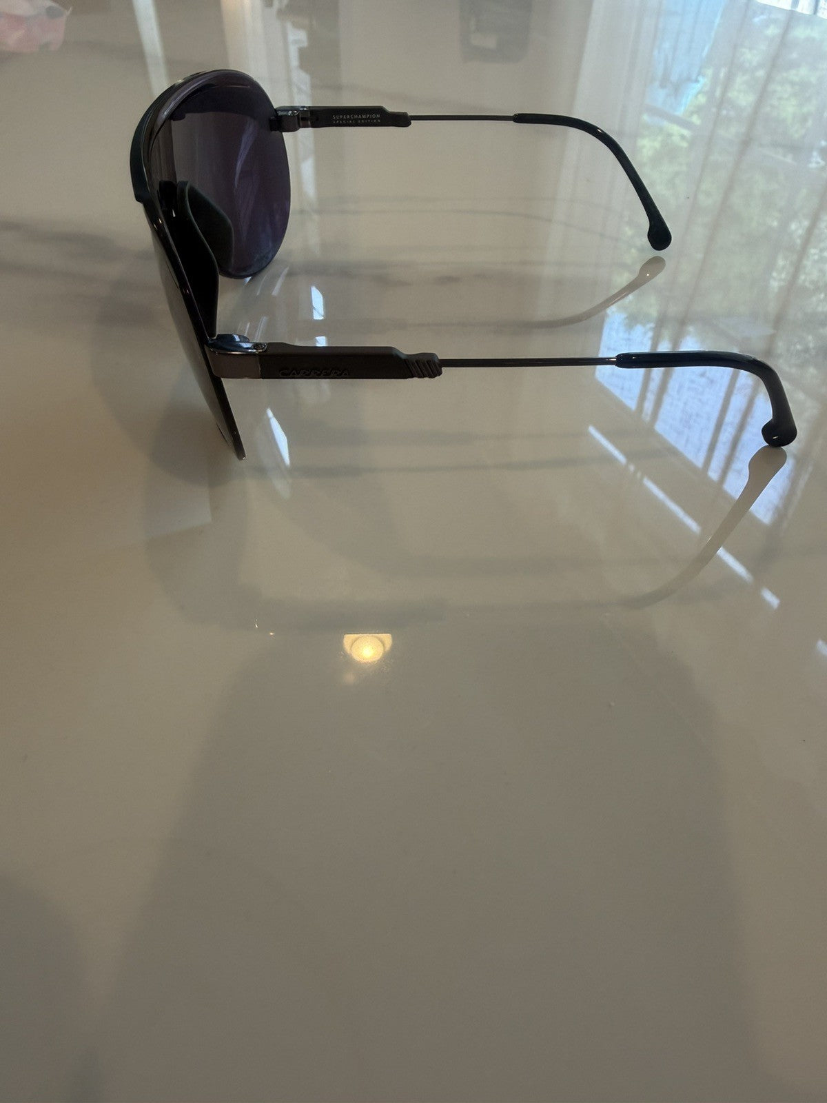 Carrera Speedchampion 8072K Shield Sunglasses Black Gray Lens w/Case #160