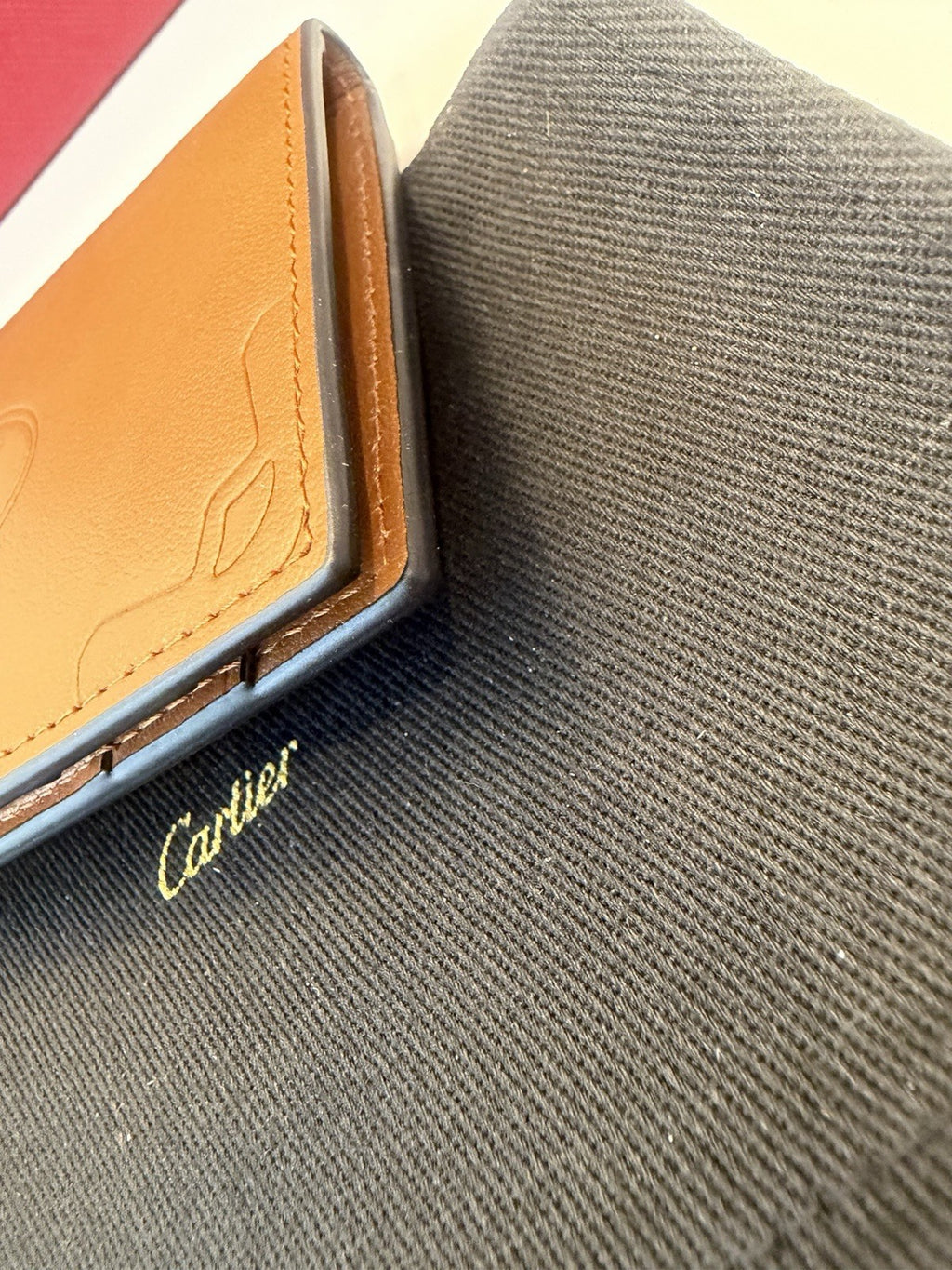 Cartier Card holder must wallet Beige