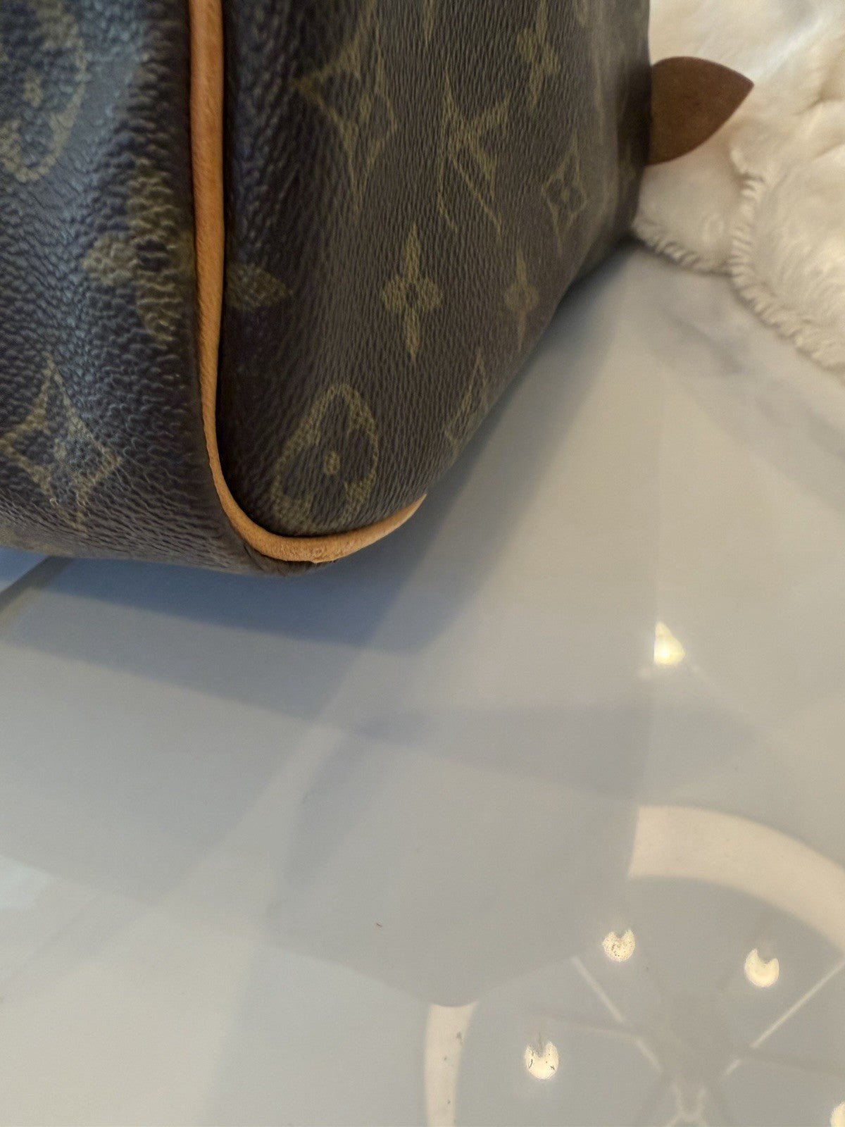 Louis Vuitton Speedy Duffle 35 Brown Canvas Monogram