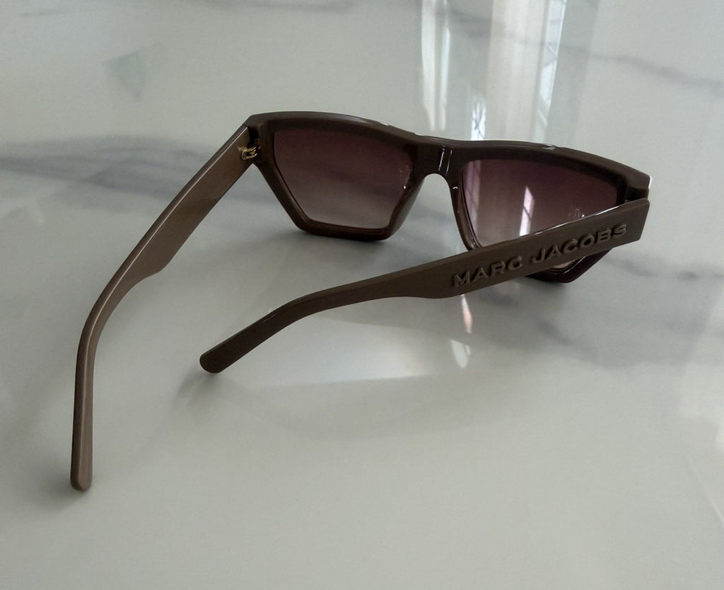 Marc Jacobs MARC 657/S 10AHA Rectangle Cateye Taupe Gray w/case #178