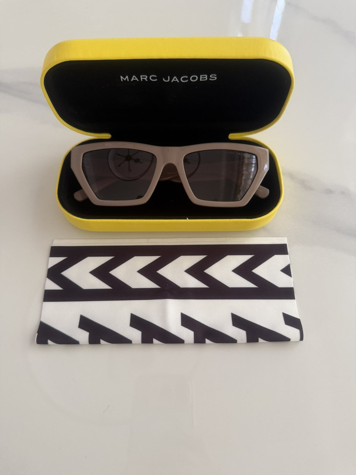 Marc Jacobs MARC 657/S 10AHA Rectangle Cateye Taupe Gray w/case #178