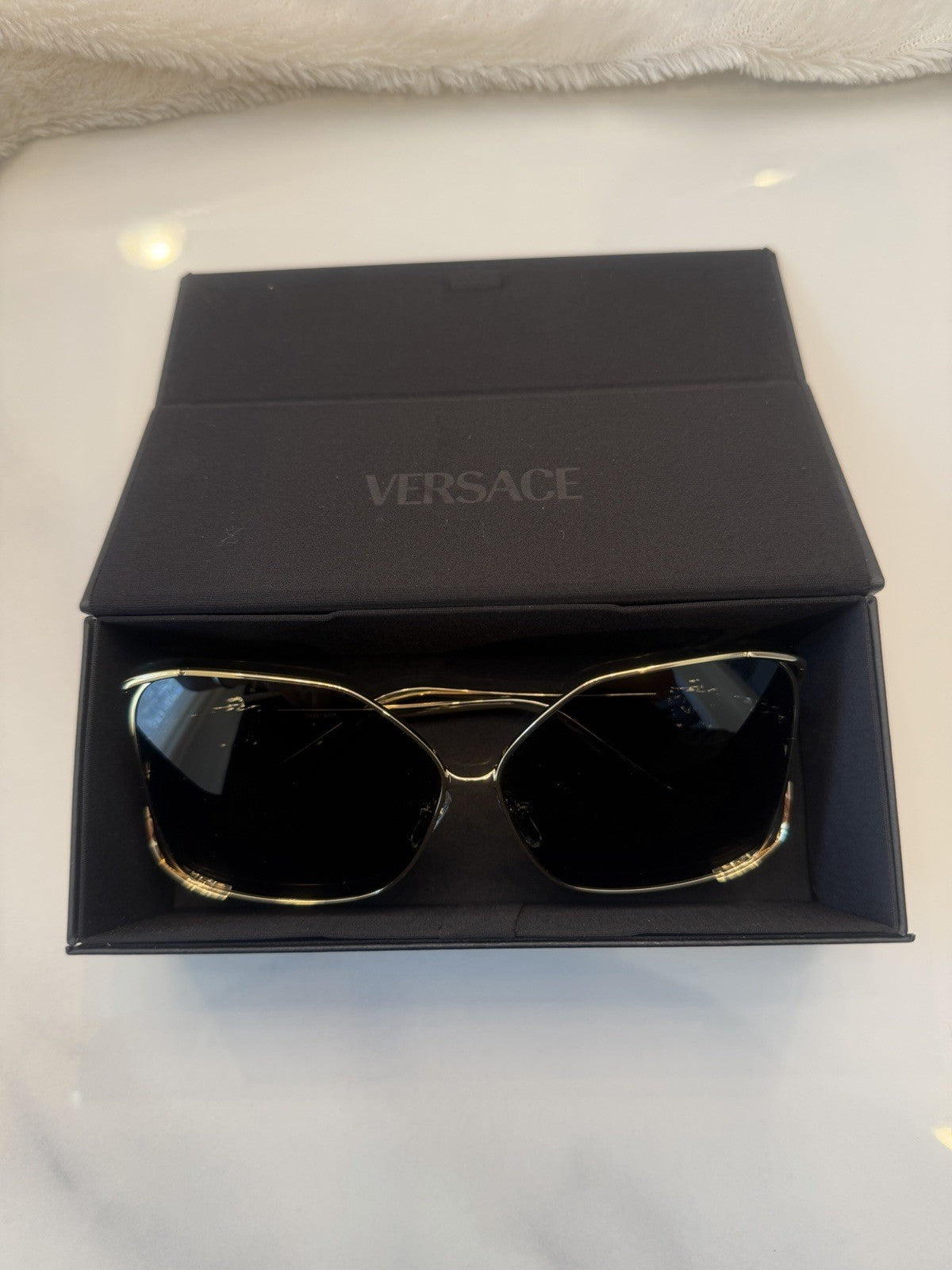 Versace Gold Framed Curved Arm #236