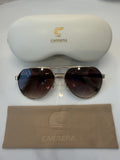 Carrera Aviators - Gold Metal Frames w/ Translucent Gray Temple Tips #295