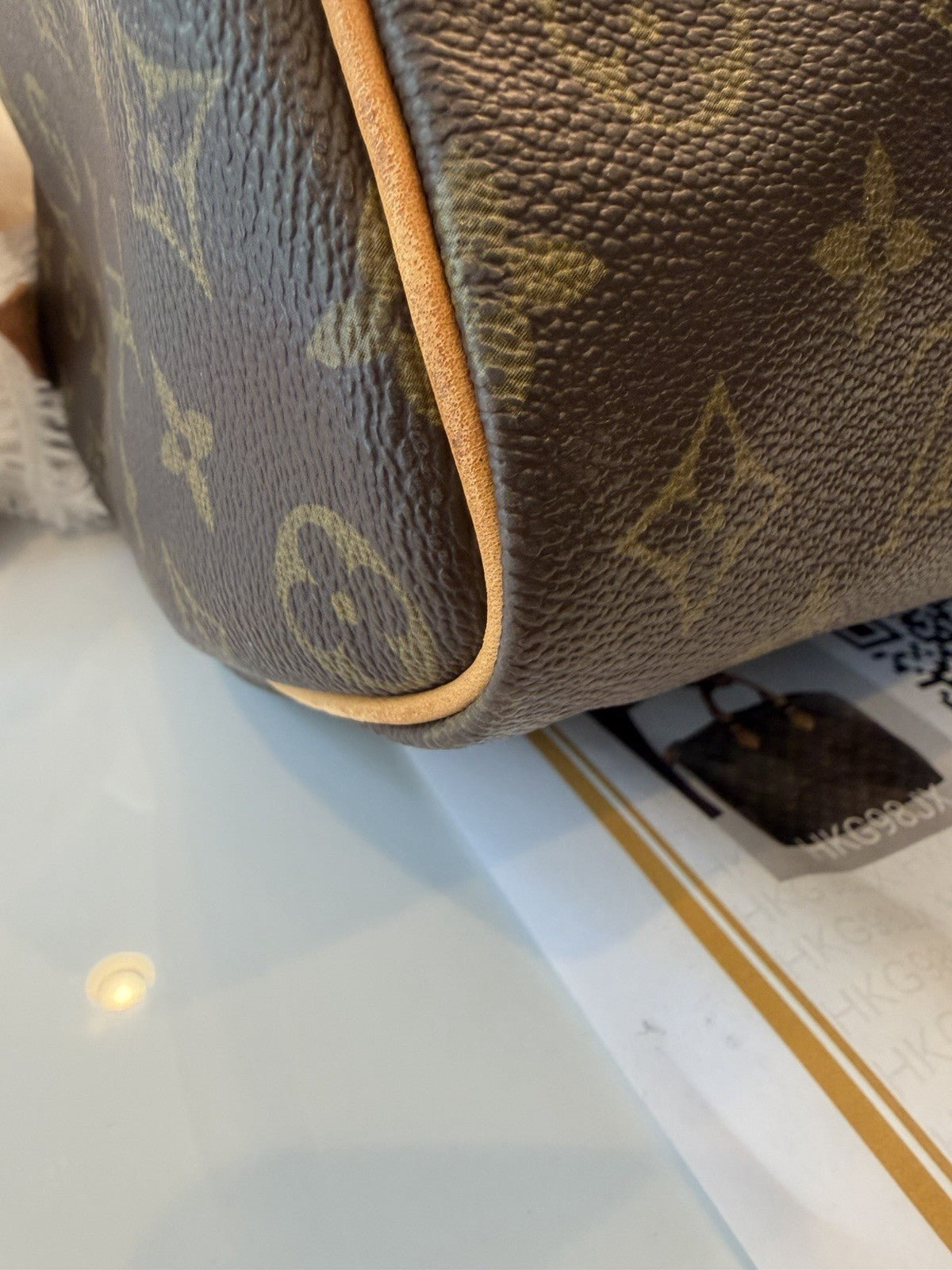Louis Vuitton Speedy Duffle 35 Brown Canvas Monogram