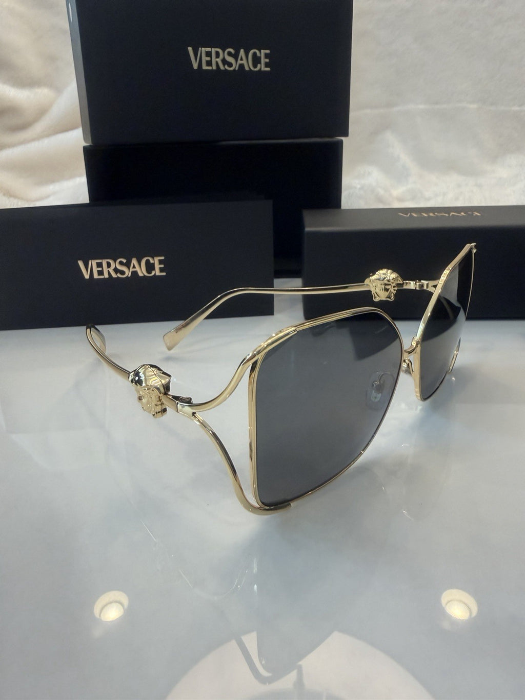 Versace Gold Framed Curved Arm #236