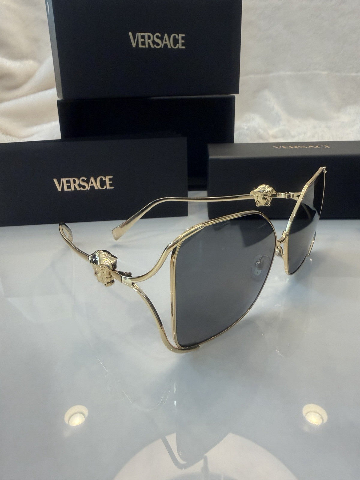 Versace Gold Framed Curved Arm #236