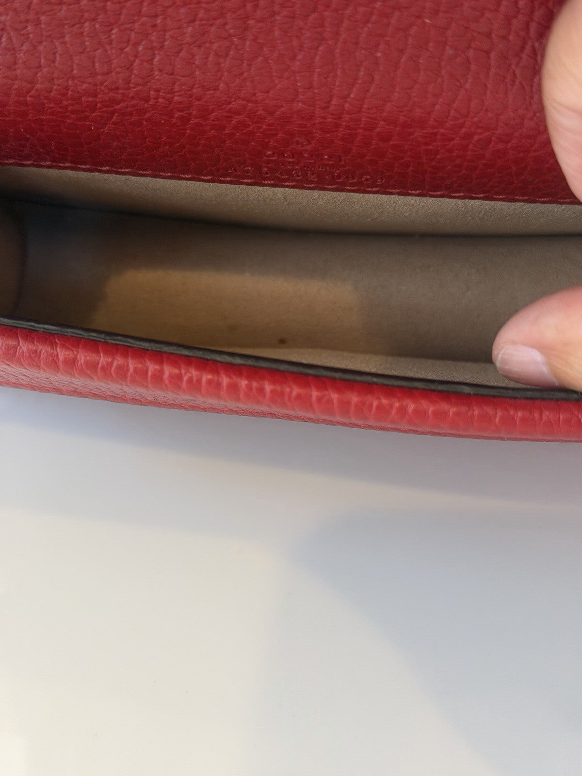 Gucci Super Mini Dionysus Red Pebbled Leather / Jeweled