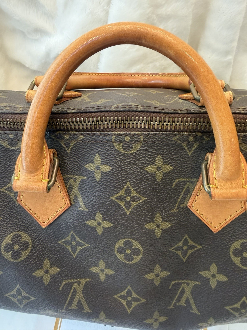 Louis Vuitton Speedy Duffle 35 Brown Canvas Monogram