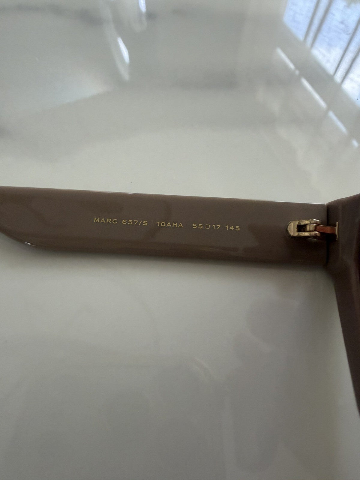 Marc Jacobs MARC 657/S 10AHA Rectangle Cateye Taupe Gray w/case #178