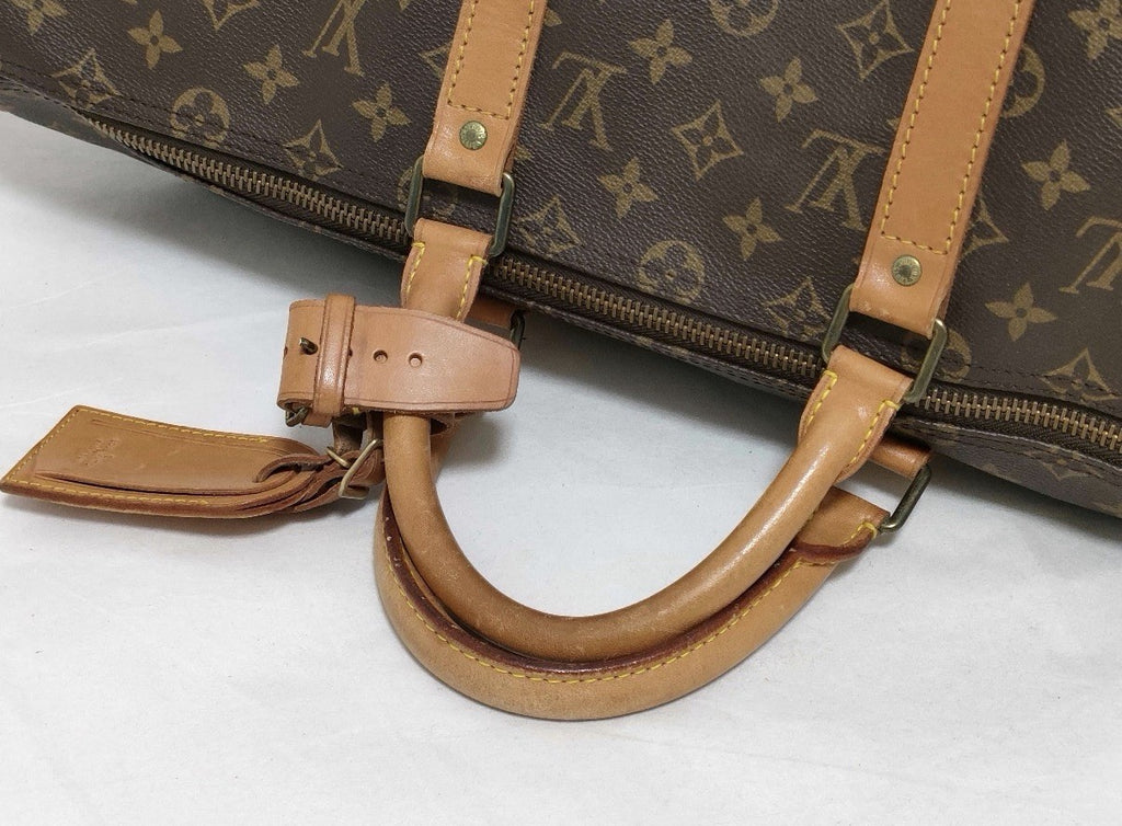 Authentic Louis Vuitton Keepall Bandouliere 50 Monogram Travel Duffle w/Lock Key