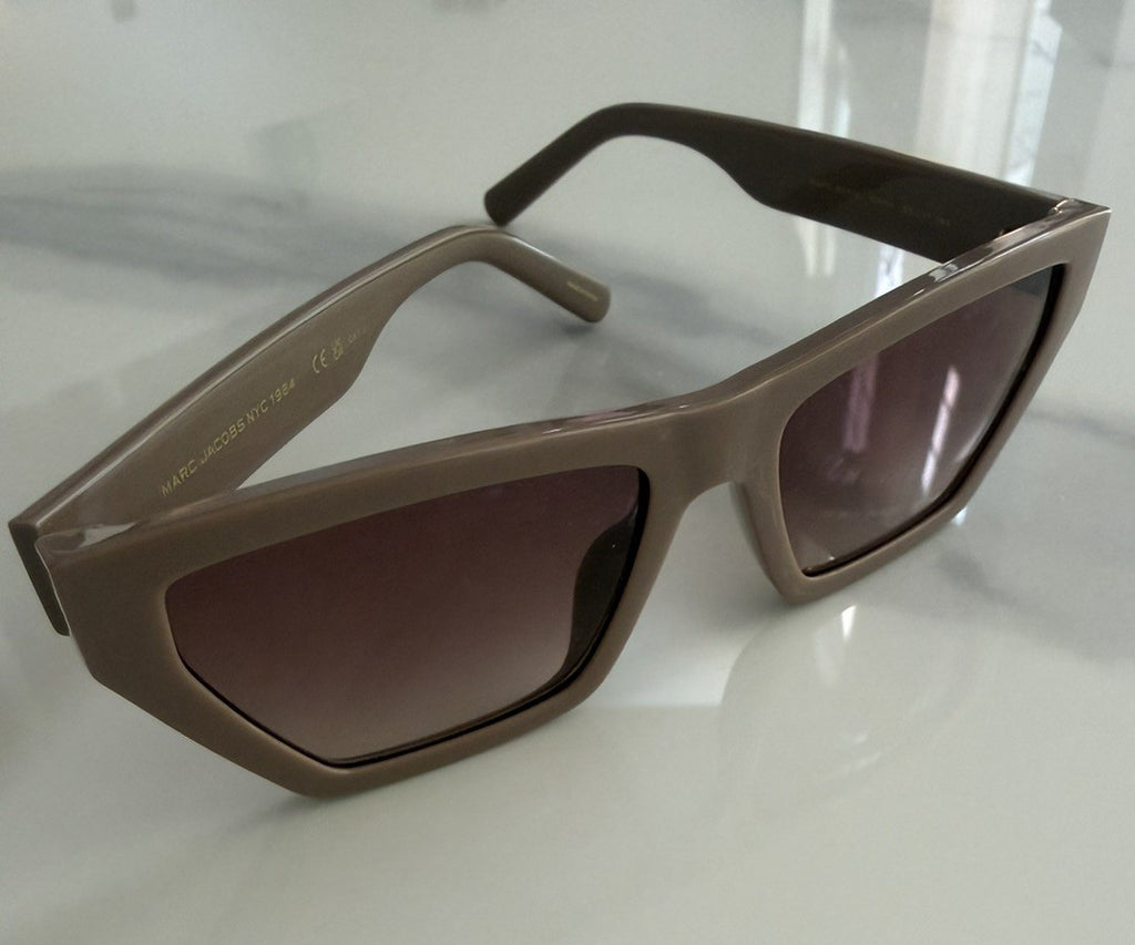 Marc Jacobs MARC 657/S 10AHA Rectangle Cateye Taupe Gray w/case #178