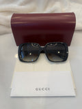 Gucci Square Framed Oversized Sunglasses w/GG - black #80