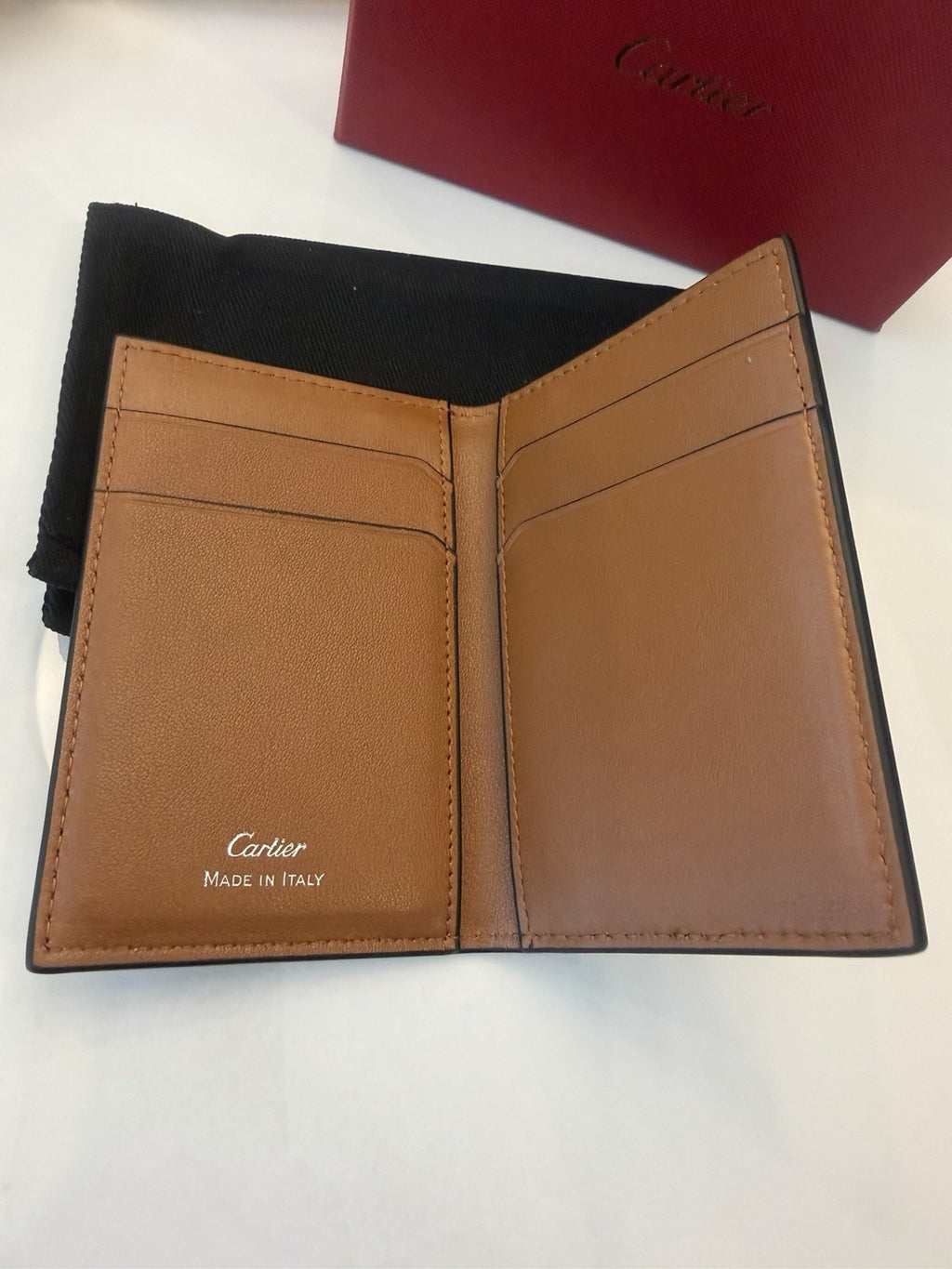 Cartier Card holder must wallet Beige