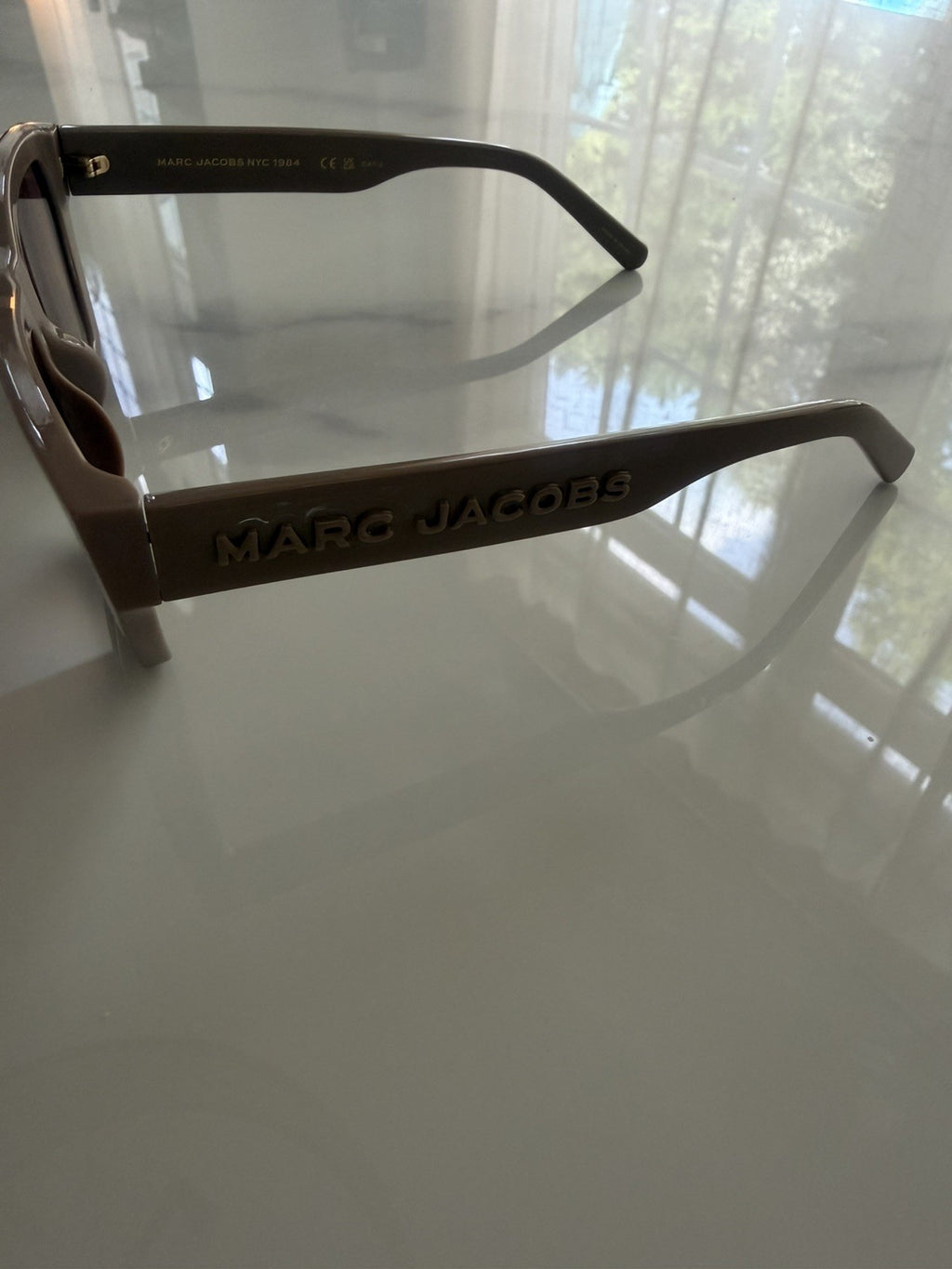 Marc Jacobs MARC 657/S 10AHA Rectangle Cateye Taupe Gray w/case #178