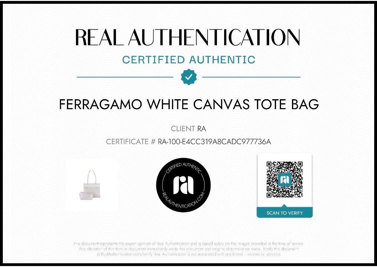 Ferragamo Tote Bag with matching pouch and Certificate of Authenticity