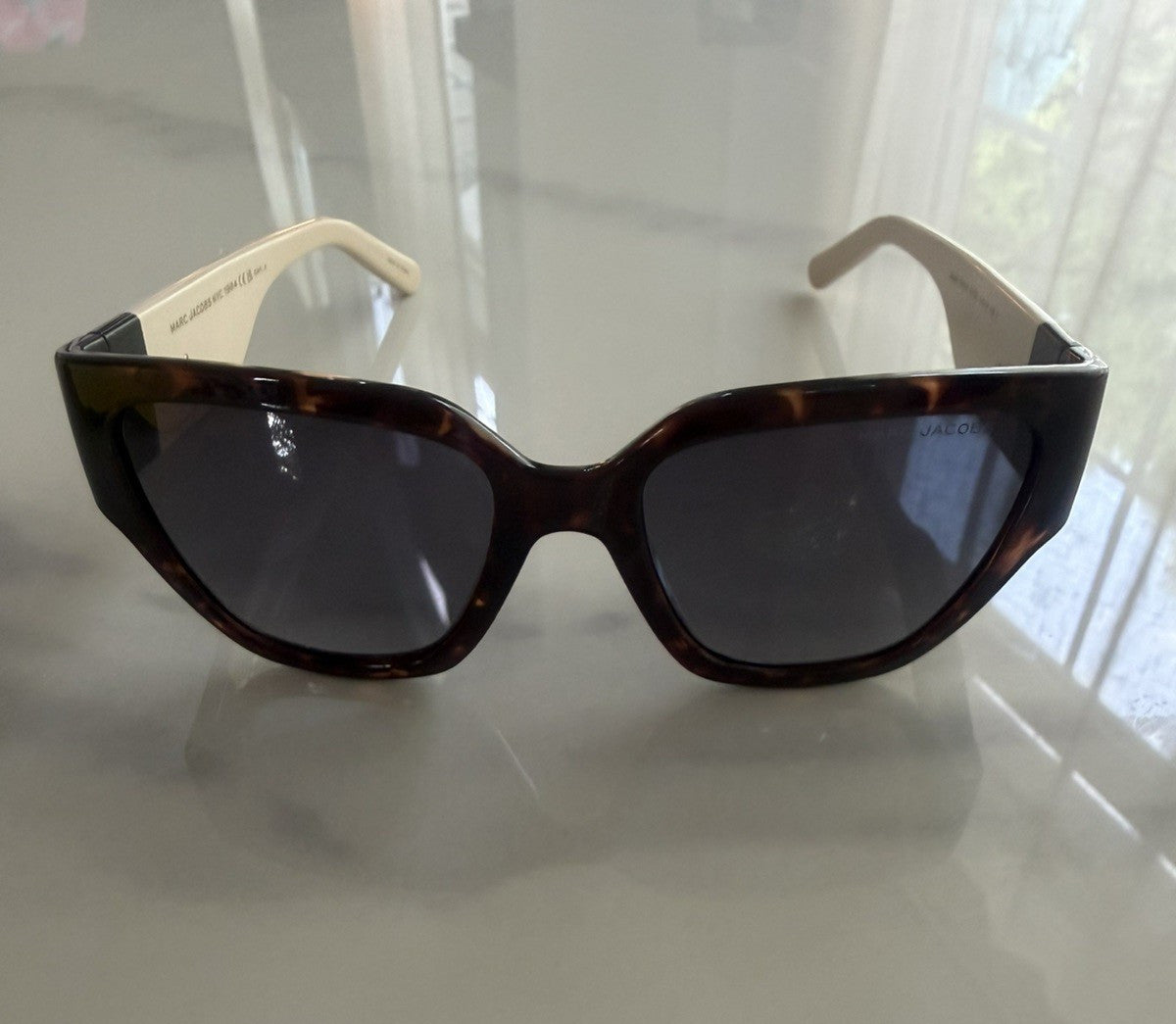 Marc Jacobs MARC 724/S XLT90 Oversized Square Cateye Tortoise w/Ivory Arms #161
