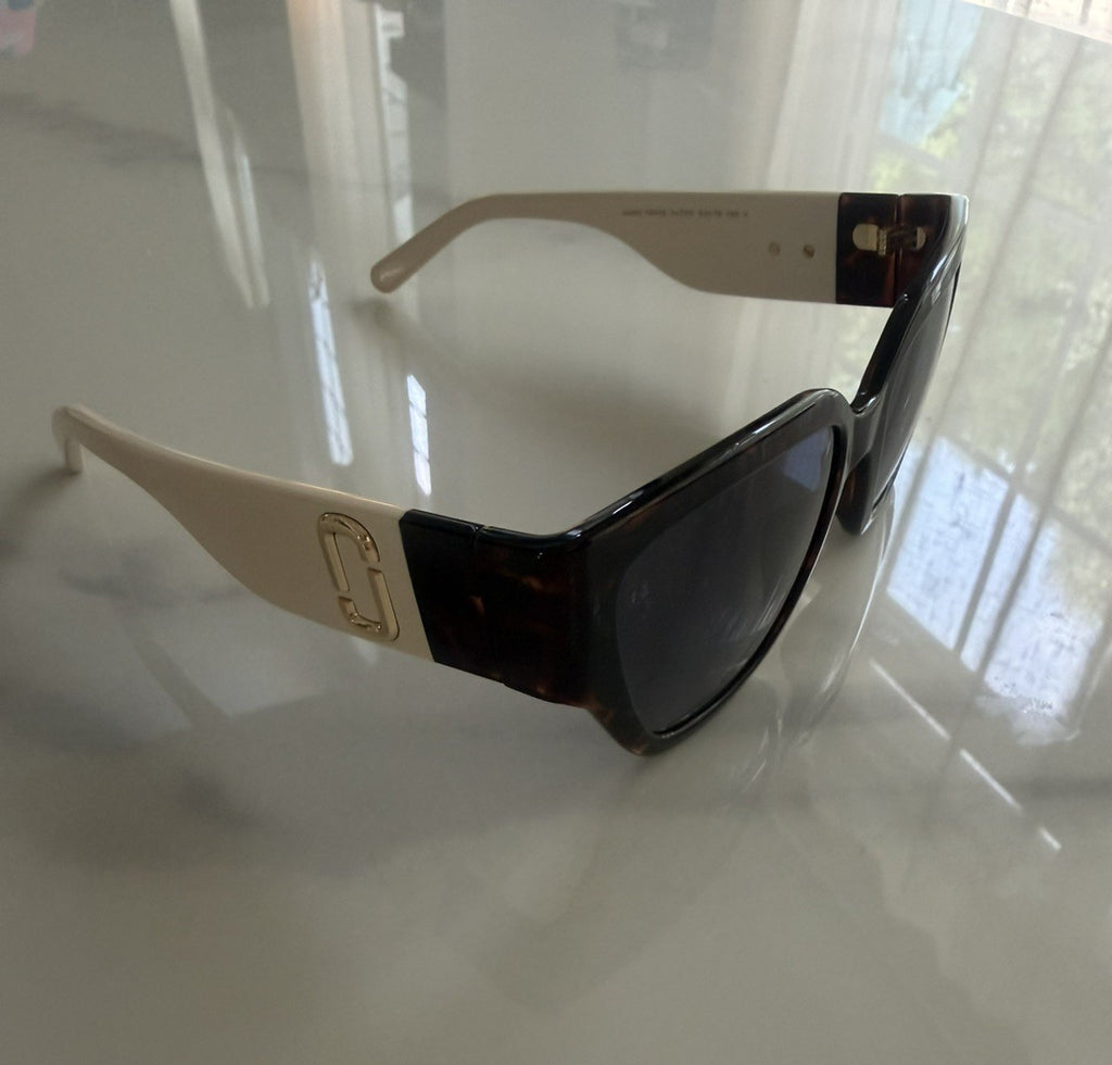 Marc Jacobs MARC 724/S XLT90 Oversized Square Cateye Tortoise w/Ivory Arms #161