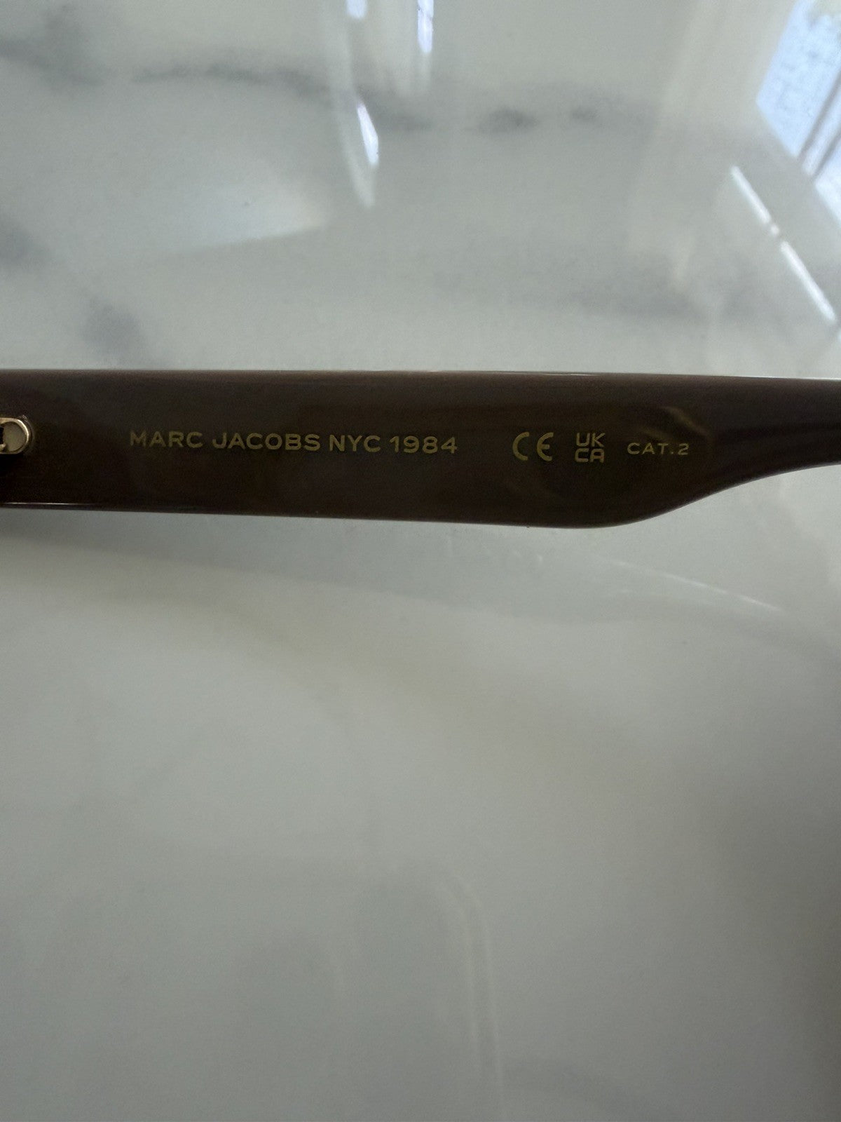 Marc Jacobs MARC 657/S 10AHA Rectangle Cateye Taupe Gray w/case #178