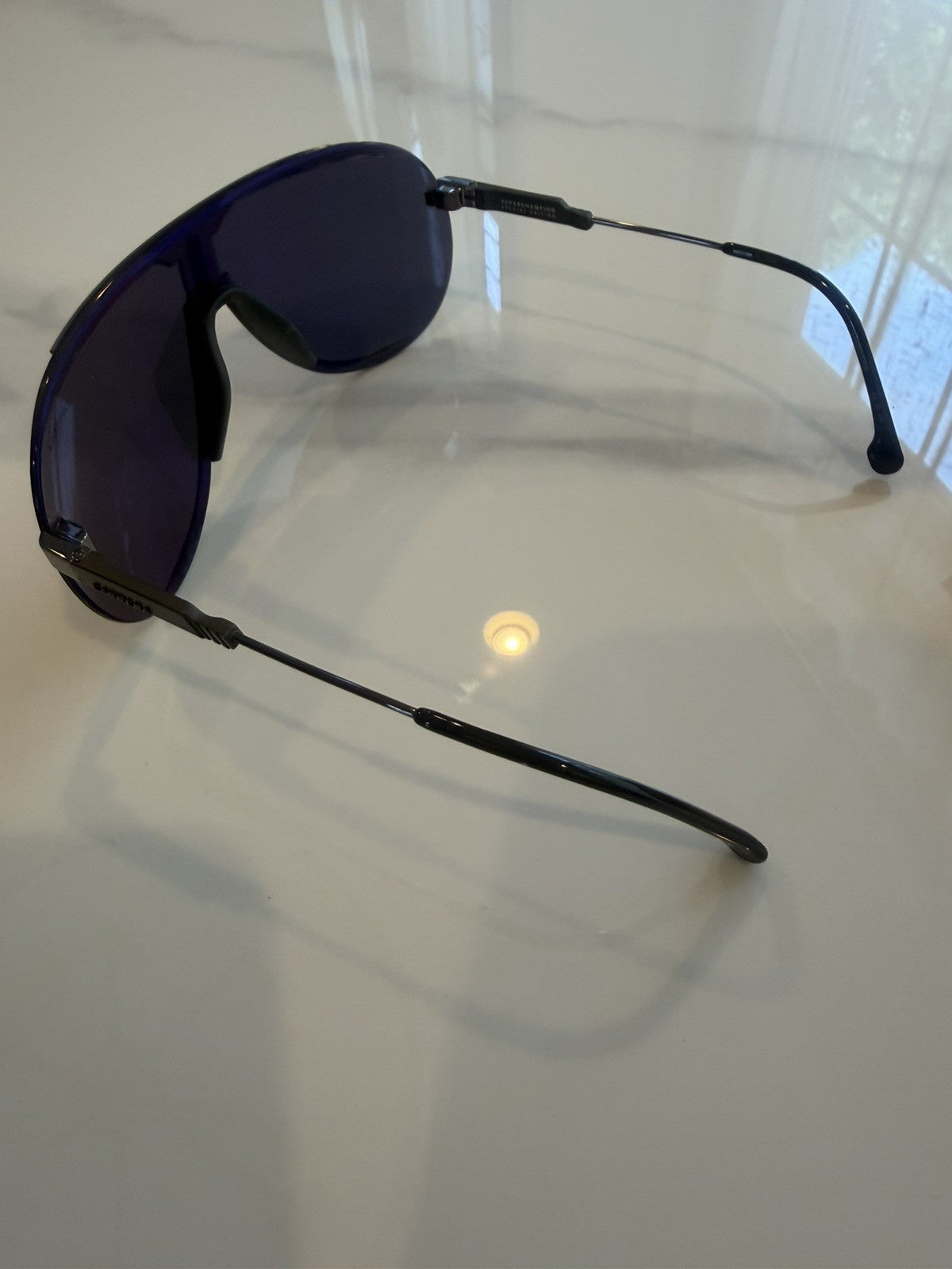 Carrera Speedchampion 8072K Shield Sunglasses Black Gray Lens w/Case #160