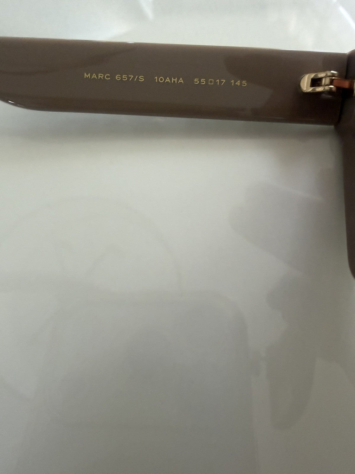 Marc Jacobs MARC 657/S 10AHA Rectangle Cateye Taupe Gray w/case #178