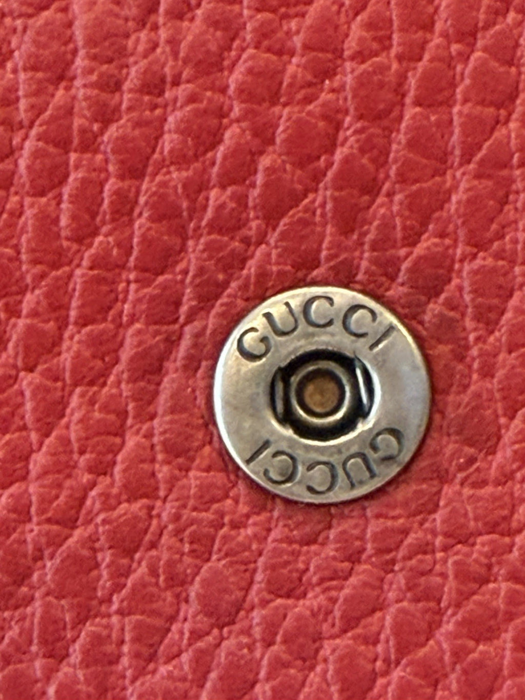 Gucci Super Mini Dionysus Red Pebbled Leather / Jeweled