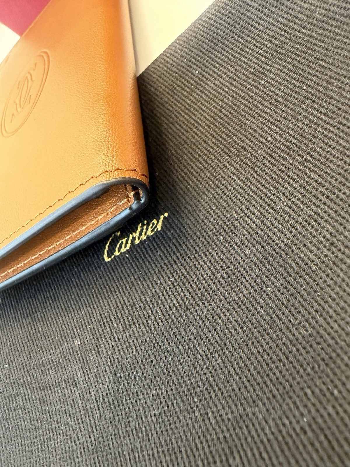 Cartier Card holder must wallet Beige