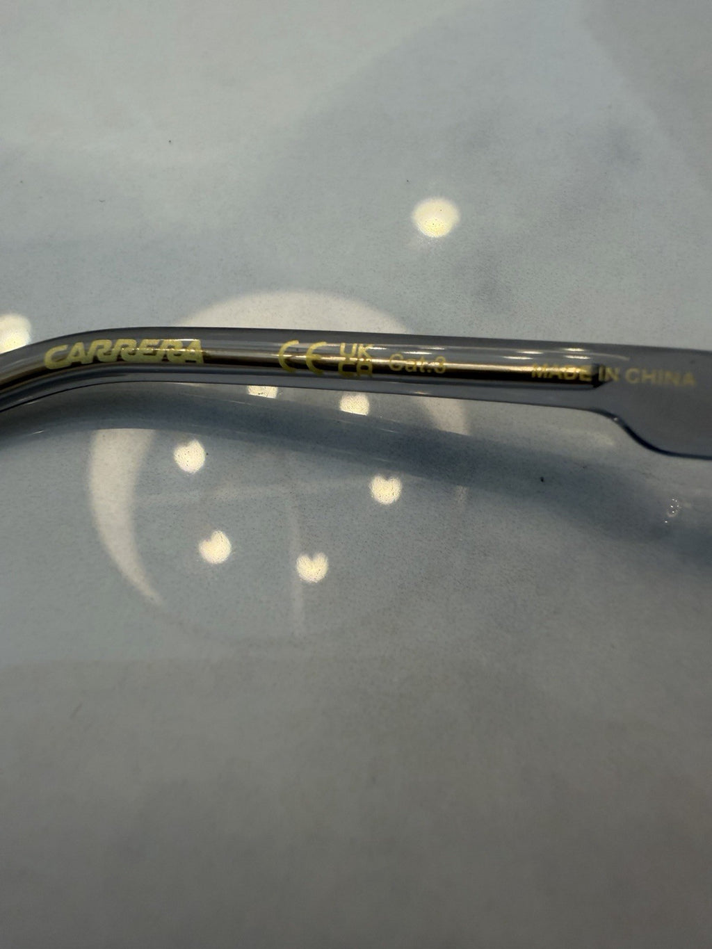 Carrera Aviators - Gold Metal Frames w/ Translucent Gray Temple Tips #295